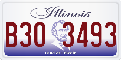 IL license plate B303493