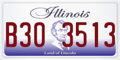 IL license plate B303513