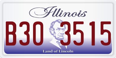 IL license plate B303515