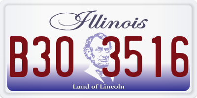 IL license plate B303516