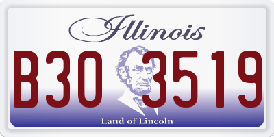 IL license plate B303519