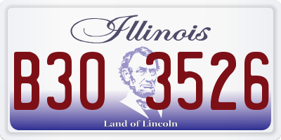 IL license plate B303526