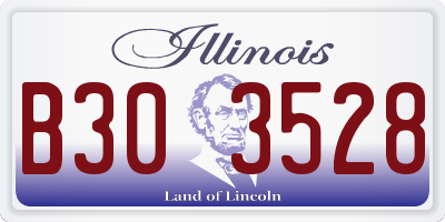 IL license plate B303528