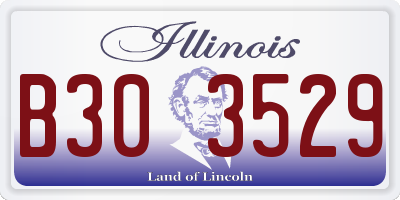 IL license plate B303529