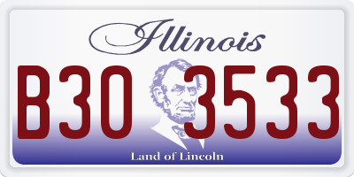 IL license plate B303533
