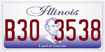 IL license plate B303538