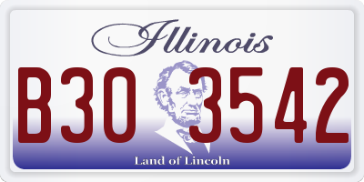 IL license plate B303542