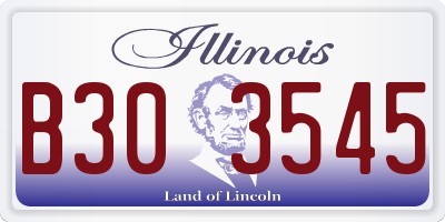 IL license plate B303545
