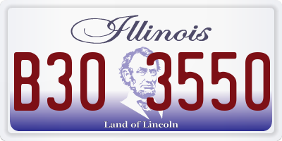 IL license plate B303550