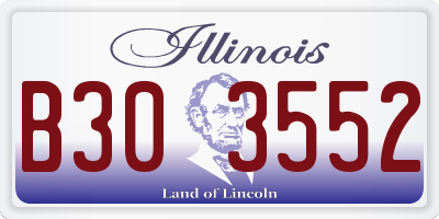 IL license plate B303552