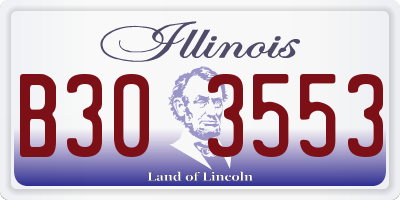 IL license plate B303553