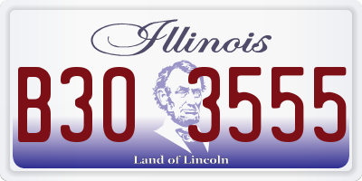 IL license plate B303555