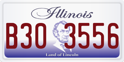 IL license plate B303556