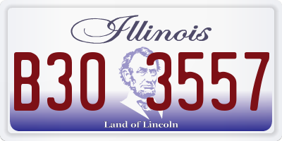 IL license plate B303557