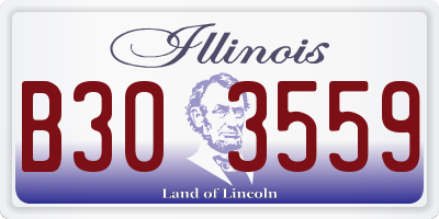 IL license plate B303559