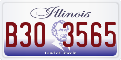 IL license plate B303565