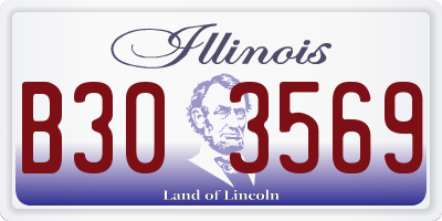 IL license plate B303569