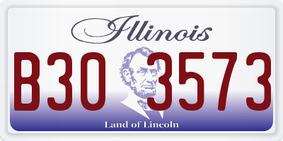 IL license plate B303573