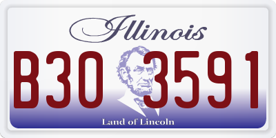 IL license plate B303591