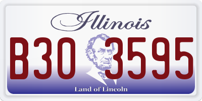 IL license plate B303595