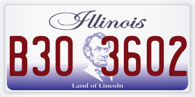 IL license plate B303602