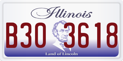 IL license plate B303618
