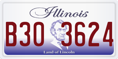 IL license plate B303624