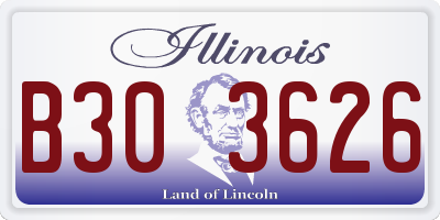IL license plate B303626