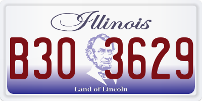 IL license plate B303629