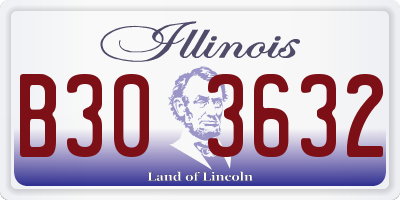 IL license plate B303632