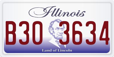 IL license plate B303634