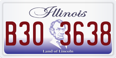IL license plate B303638