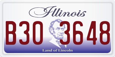IL license plate B303648
