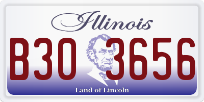 IL license plate B303656