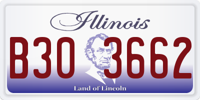 IL license plate B303662