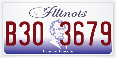 IL license plate B303679