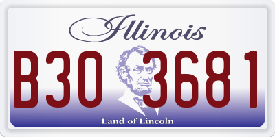 IL license plate B303681