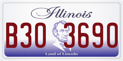 IL license plate B303690