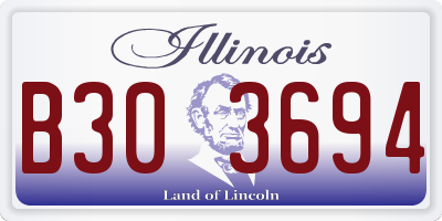 IL license plate B303694