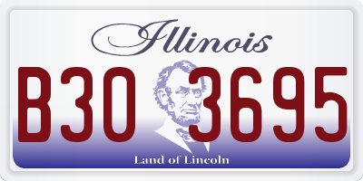 IL license plate B303695