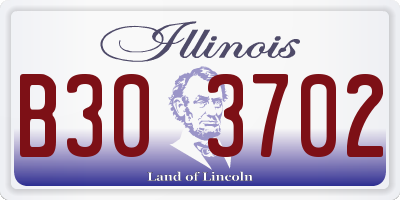 IL license plate B303702