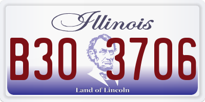 IL license plate B303706