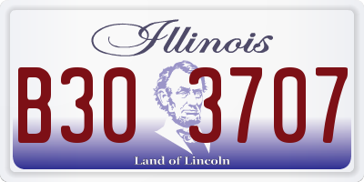 IL license plate B303707