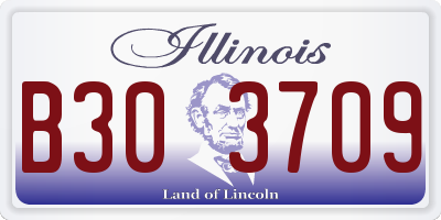 IL license plate B303709