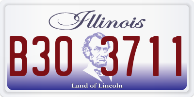IL license plate B303711