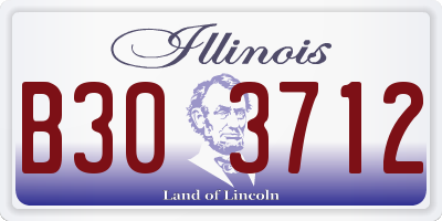 IL license plate B303712