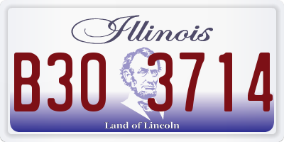 IL license plate B303714