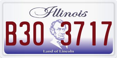 IL license plate B303717