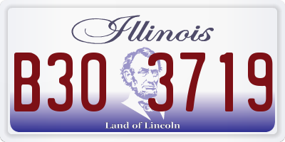 IL license plate B303719