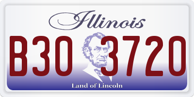 IL license plate B303720